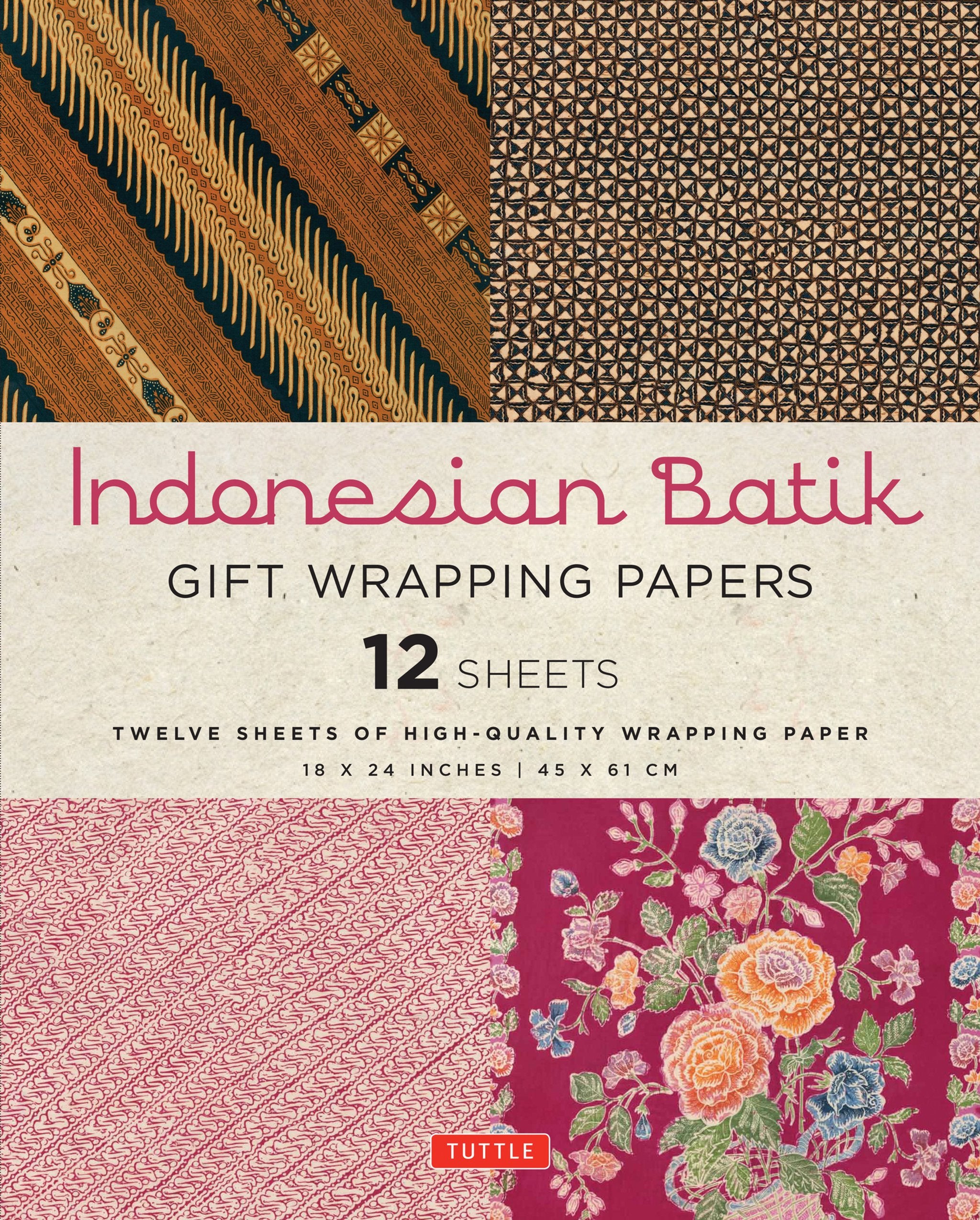 Cover image for Indonesian Batik Gift Wrapping Papers - 12 Sheets ISBN 9780804846332